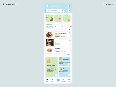 Ingredient Inventory App branding ui
