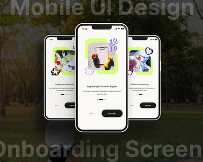 Mobile UI Design: Healthy Life App Onboarding Screens healthy app design healthylife app mobile app design mobile uı mobile uı design onboarding onboarding screen design onboarding uı user interface user interface design ux uı challange ux uı design uı uı design uıx101 uıx101 challange