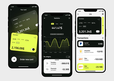 Modern Banking App UI Design app design banking banking app card wallet data visualization digital banking finance finance app finance ui fintech ui interactive design mobile design modern banking money management personal finance ui design ui inspiration user experience ux design ux ui