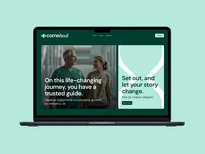 Comeheal - Health Tourism Web Design branding landing page ui web design