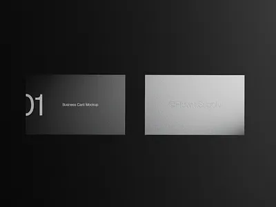 Minimal Business Card business card corporate design minimal monochromatic print