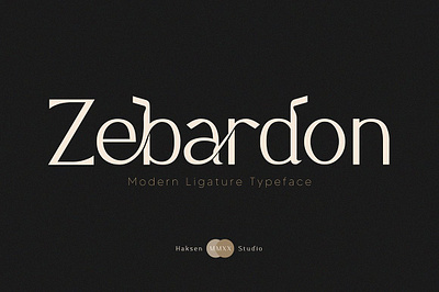 Zebardon Modern Ligature Typeface branding branding font chic font display font elegant font elegant serif futuristic font futuristic typeface ligature font modern font sans serif font sans serif typeface serif display