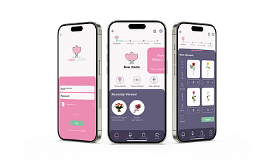 View Flower App appdesign appdevelopment figma mobileapp ui userexperience ux uxuidesign