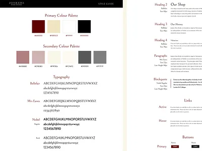 Jonkers Style Guide colours components design system fonts pattern library style guide type typography web web design webdesign website website design