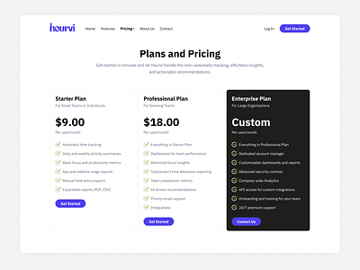 Plans & Pricing Page UI branding clean design design landing landing page logo design minimal pricing pricing page pricing plans saas tech ui user experience user interface