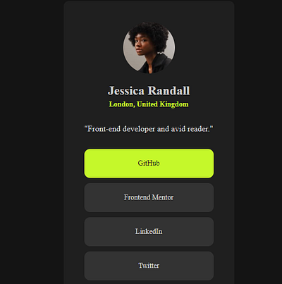 Jessica's Profile Card colorpalette interactiveelements personalbranding profilecard uiux webdesign