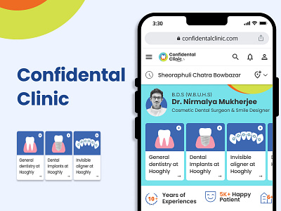 Confidential Clinic branding logo mobile app responsive web design ui ux design