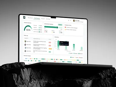 Call Analytics Dashboard ai app b2b charts clean crm dashboard design desktop hero section homepage illustration marketing metrics product design saas saas dashboard startup ui web app