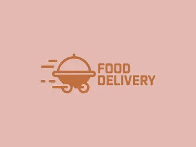 Food Delivery Minimalist Modern Logo Design deisgn delivery food illustrator logo minimal timeless aesthetic.