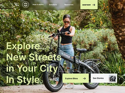 SurfStreet E-Bikes ui ui design web design