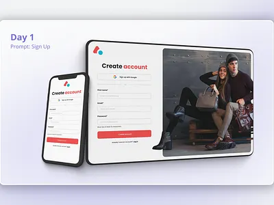 Daily UI #1 - Sign up dailyui logo ui