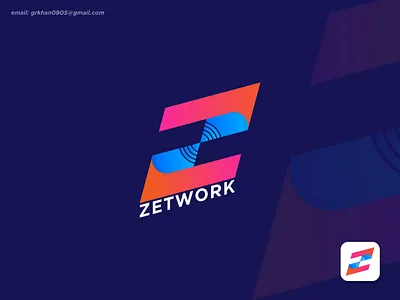 Zetwork Logo / Z Letter Logo brand identity branding colorful logo creative creative designer designer dribbble feature gradient logo graphic design grkhan0905 letter mark logo logo design mobile modern logo network popular vector z letter logo