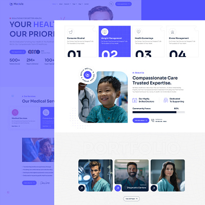 Health & Medical HTML Template motion graphics skincare