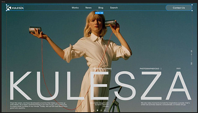 KULESZA - Photography Portfolio Website artistic showcase creative agency creative design digital branding fashion photography immersive ui interactive design landing page photography photography portfolio portfolio platform portfolio website professional website typography ui design ux design ux ui visual storytelling web platform website