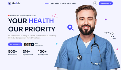 Madula - Health & Medical HTML Template graphic design skincare