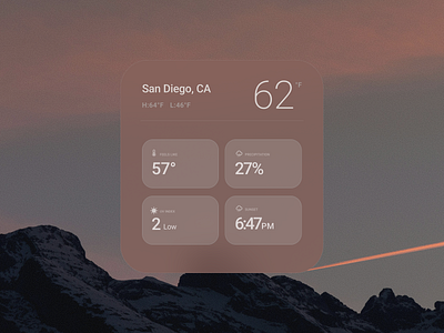 Weather App Concept aesthetic ui ux uxdesign