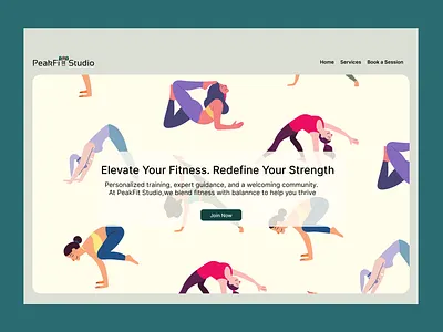 Two different Hero pages for a fitness site app branding design graphic design illustration logo typography ui ux vector