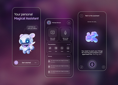 Mobile application - Magic assistant application design mobile mobile application mobile design ui ux