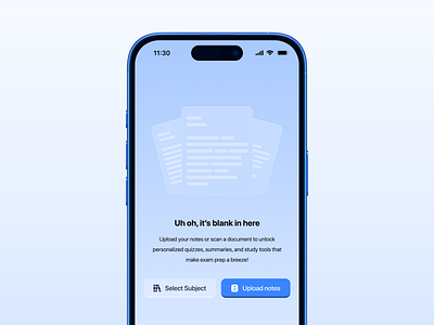 Empty State UI branding design iphone mockup ui uidesign uiux