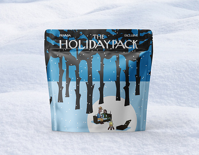 Holiday Humidor Pack graphic design illustration packaging design