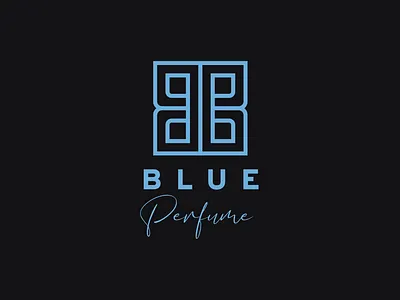 Blue Perfume logo branding graphic design logo