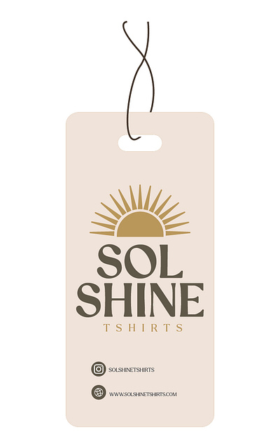 Hangtags Design "SOL SHIN" branding design hangtags illustration