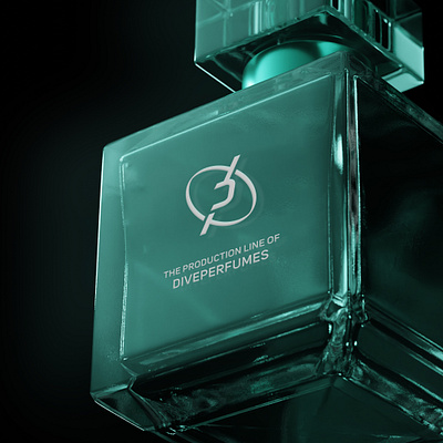 Dive Perfume 3d animation graphic design logo