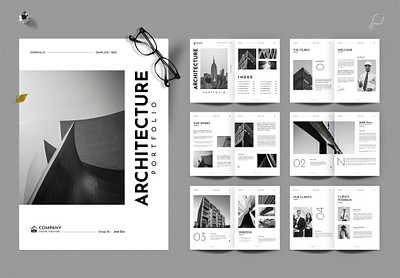 Architecture Minimalist Portfolio Template portfolio template