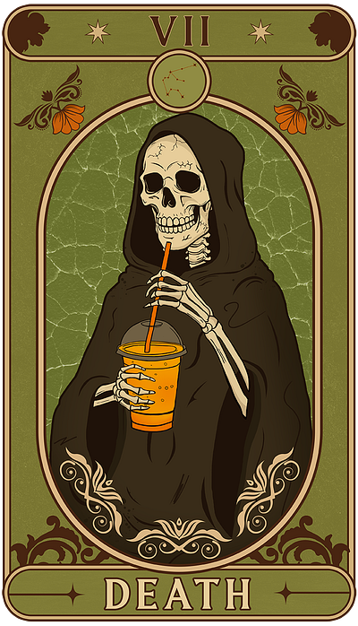 The Death Card Design branding card tarot graphic design logo tarot