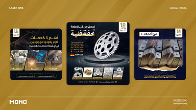 Social Media designs for Steel company