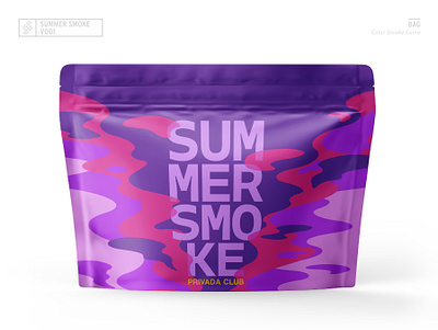 Summer Smoke Humidor Bag branding design graphic design illustration packaging design