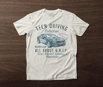 Teen Driving Solutions Graphic Tees branding design graphic design illustration t shirt design