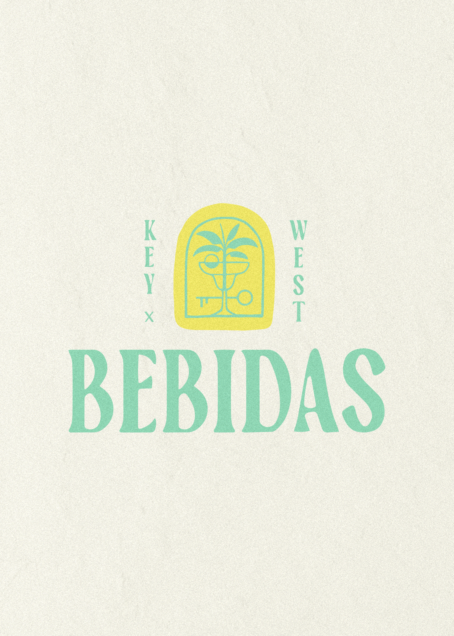 Bebidas | Tropical Key West Hotel Bar Logo Design & Branding bar branding bar logo beach bar beach branding coastal branding coastal logo drink branding drink logo hand drawn logo hotel bar key west margarita resort logo restaurant logo retro branding retro logo summer brand design tequila branding tropical branding tropical logo