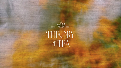 Theory of Tea | Vintage Luxury Elegant Natural Feminine Branding artistic branding elegant branding elegant logo ethereal branding feminine branding impressionist luxury branding luxury packaging luxury tea minimalist branding natural branding nature inspired tea brand design tea branding tea design tea label design tea logo tea packaging vintage branding vintage logo