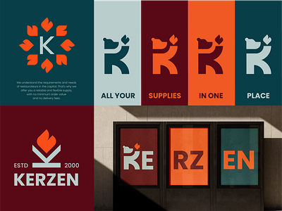 kerzen bear animal bear bear logo berlin brand design brand identity branding candle fire flame germany k k logo lettermark logo design wordmark