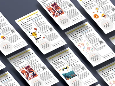 ParentCue Card designs branding design illustration layout