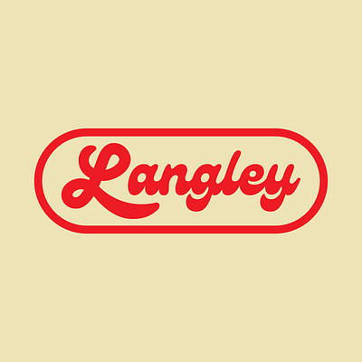 Langley Snack Co. Logo branding graphic design logo wordmark