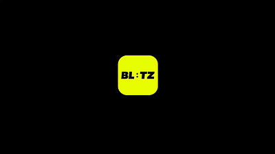 BL:TZ Icons app design app icon blitz brand icon branding clock icon time type logo yellow