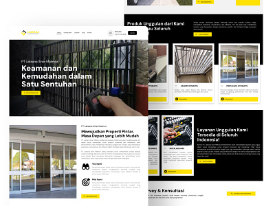 PT Laksana Sinar Makmur - Automation Property Solutions Website branding design graphic design ui ux