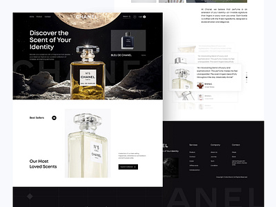 Chanel Parfume - Website bradning brand chanel ecommerce landing page parfume product store ui uiux web website