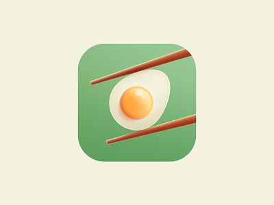 Food delivery icon app chopsticks delivery egg food icon icon design illustration restaurant