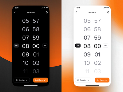 sandow v2: AI Fitness & Nutrition App | Set Alarm/Timer UIUX ai fitness app ai workout app clean coaching app figma ui kit fitness mobile app fitness ui kit minimal modern nutrition app nutrition ui kit orange personalized fitness sleep timer ui sleep tracker app smart fitness smart workout timer ui wellness app workout app