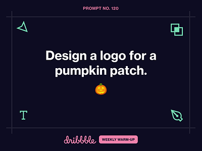 Design a logo for a pumpkin patch. community design dribbble dribbbleweeklywarmup