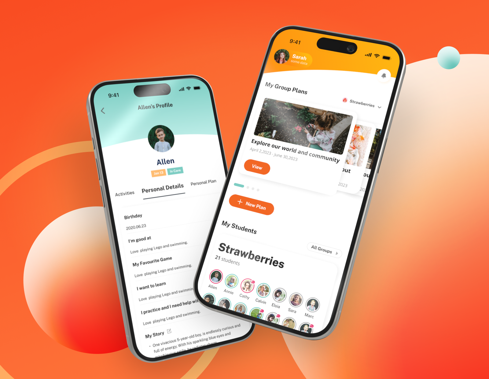 Tiny App Education Application Design applicaton design graphic design mobile ui ux wireframe