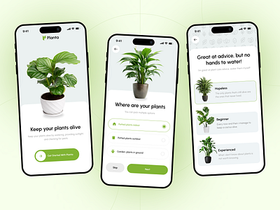 Plant care mobile app - splash screen🌿 android applications appui concept design eco plant app greenliving homegardenapp ios app minimaldesign mobile natureui plant plantcareapp smartgardening splashscreen ui ux