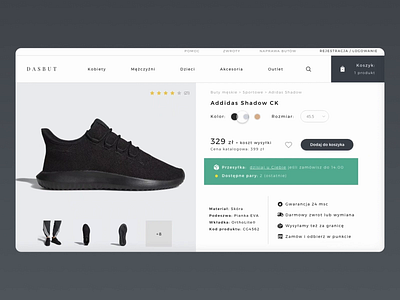 Ecommerce UI/UX prototype Idosell awarded design camp ecommerce idosell shoes shop ui upselling ux web webdesign