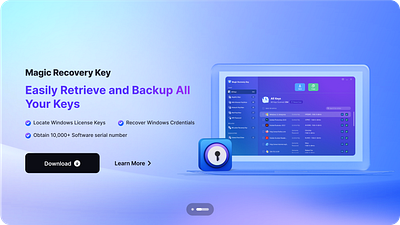 Amagicsoft | Magic Recovery Key design ui ux