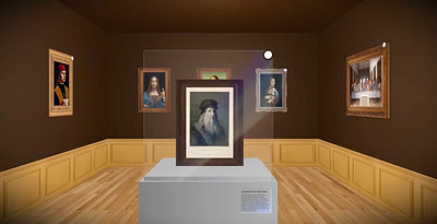 VR Design Concept for the Leonardo da Vinci Museum 3d animation ui