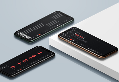 Studio Recording app design ui