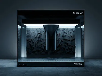 Quantum Computer Design 3d animation blender blue branding cgi computer dark darkmode design dwave future motion quantum render sinister trend tron white